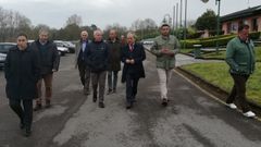 Wenceslao L�pez e Iv�n �lvarez visitan  El Asturc�n junto a representante de la Federaci�n Espa�ola de Tenis