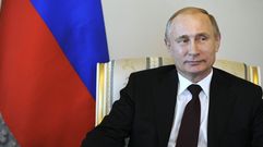 Putin recibi� este lunes en el Palacio de Constantino de San Petersburgo al presidente de Kirguizist�n.