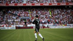 Cristiano Ronaldo celebra un gol en el Pizju�n