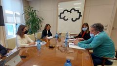 Fern�ndez Lores, durante su reuni�n en el Ministerio para la Transici�n Ecol�gica con la secretaria general de Movilidad, Mar�a Jos� Rallo del Olmo