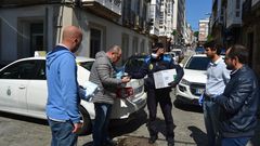 Entrega de un equipo de ozono a los taxistas