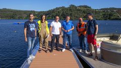 El presidente de la Diputaci�n visit� el campo de remo del embalse de Castrelo que podr� acoger competiciones internacionales