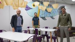 Pepe Ara�jo, Juan L�pez y Cristian P�rez son los propietarios de Augas Quentes