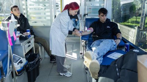 Imagen de archivo de una donaci�n de sangre en Coristanco