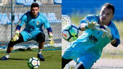 Juan Carlos Alfonso Herrero Real Oviedo Requexon.Juan Carlos Carlos y Alfonso Herrero, en El Requexon
