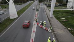 Corte del ramal de San Crist&oacute;bal a Alfonso Molina en octubre del 2025