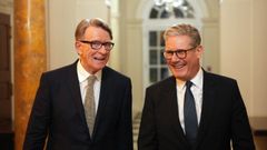 Mandelson (izquierda) y Starmer, en su ltima foto juntos durante una visita del primer ministro a Washington