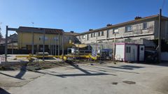 Parcela sobre la que se levantar�n los primeros apartamentos modulares de Baiona