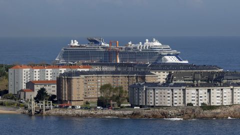 Quíntuple escala de cruceros en A Coruña
