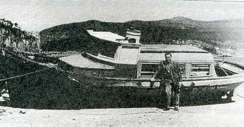 Esta fue la lancha del accidente, tomada del libro Naufraxios no mar de Vigo, de Francisco Díaz Guerrero.