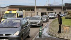 Atasco en Beiramar por el asfaltado del acceso al puerto