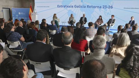 Rueda, en el acto de presentaci&oacute;n de la Estrategia Galicia Retorna 23-26.