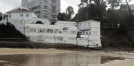 El edificio Solymar ha sido especialmente castigado por los �ltimos temporales.