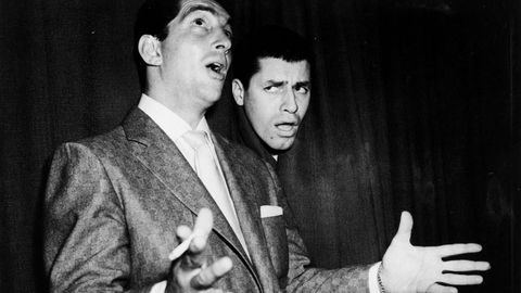 Junto a Dean Martin. 