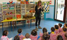 Una actividad celebrada en la escuela infantil de Melide, donde todav�a hay plazas. 