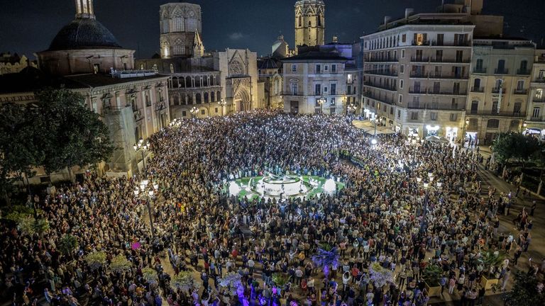 Manifestación contra la gestión de la dana del Gobierno valenciano