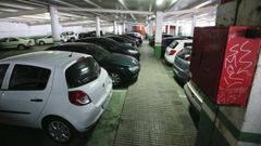 Imagen del interior del párking subterráneo de Vilalba