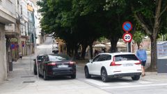 Entrada de la calle San Francisco, donde se ubicar uno de los puntos de control de acceso para la futura zona de bajas emisiones.