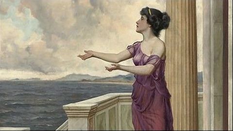 Cuadro de Wright Barker de Circe, la cual, seg&uacute;n Castro, moraba en Vigo