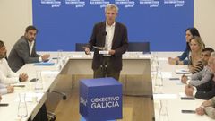 Reuni�n de la direcci�n del PP gallego, esta tarde en Santiago.