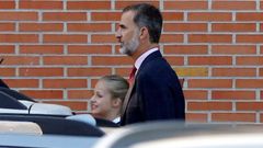 La princesa Leonor en su primer d�a de clase 