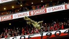 Destrozos en el Estadio de la Luz en Lisboa