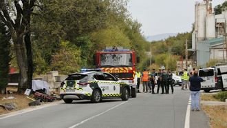 Lugar en el que se produjo el accidente mortal de la Subida a Taboadela