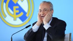 Florentino P�rez, en su comparecencia del martes.