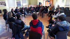 Reuni�n de la alcaldesa de Allariz con agentes sociales de la villa