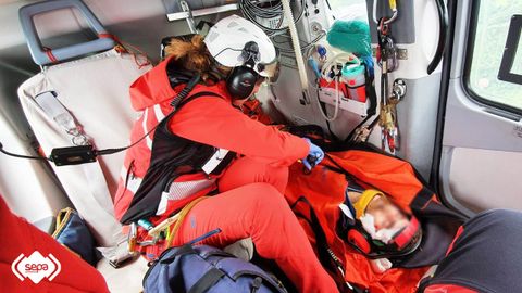 Rescate en Teverga a un hombre que cay� casi 40 metros
