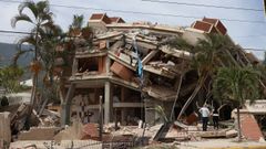 Efectos del doble terremoto en La Guaira