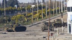 Tanques en Homs