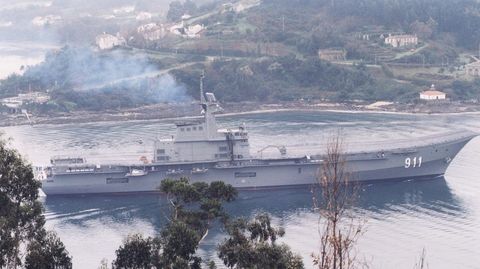 Imagen del portaviones Chakri Naruebet, que construyó la antigua Bazán para la Armada de Tailandia