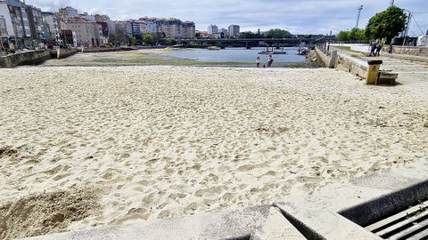 Playa de O Adro, en Bouzas, Vigo