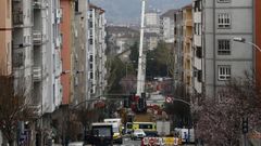 Trabajos en el socav�n de la r�a Pena Trevinca, de Ourense