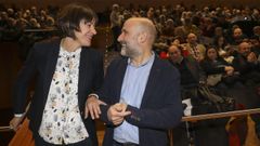 Ana Pontn y Nstor Rego, en febrero de este ao