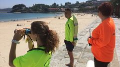 Comienza el servicio de socorrismo en Oleiros, playa de Santa Cristina 