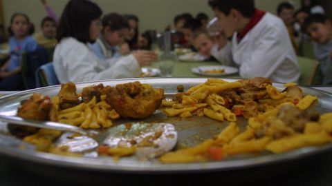 Imagen de archivo de un comedor escolar