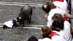 Peligroso tercer encierro en los sanfermines