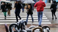 Imagen de archivo de lluvia en Vigo