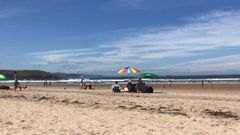 Playa de Xag�, en Asturias, el verano de 2019