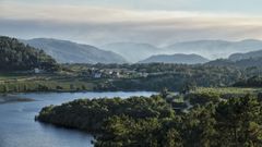 El humo de los incendios se poda ver en O Ribeiro