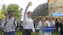 Feijoo, Rajoy y Pastor, en la inauguraci�n del curso pol�tico del a�o pasado. 