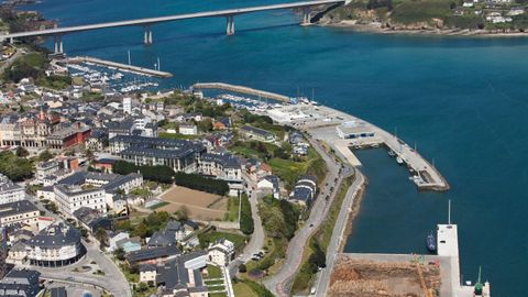 Vista area de Ribadeo