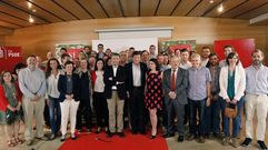 Javier Fern�ndez y Adriana Lastra con los alcaldes socialistas en Avil�s