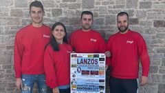 Los organizadores (David Rouco, Tamara Ramudo, Diego Paredes y Jorge Trastoy, de izquierda a derecha) llevan meses de intenso trabajo  