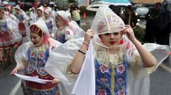 Santiago disfrut� con el Carnaval a pesar de la lluvia