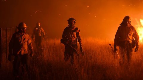 Trabajos de extinci�n en La Pampa el pasado 5 de enero