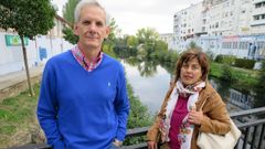 Ram�n Rodr�guez, en octubre del 2015, junto a la presidenta de la plataforma, Paqui Vazquez