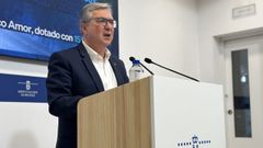 Luis Menor, en la rueda de prensa posterior a la Junta de Gobierno.